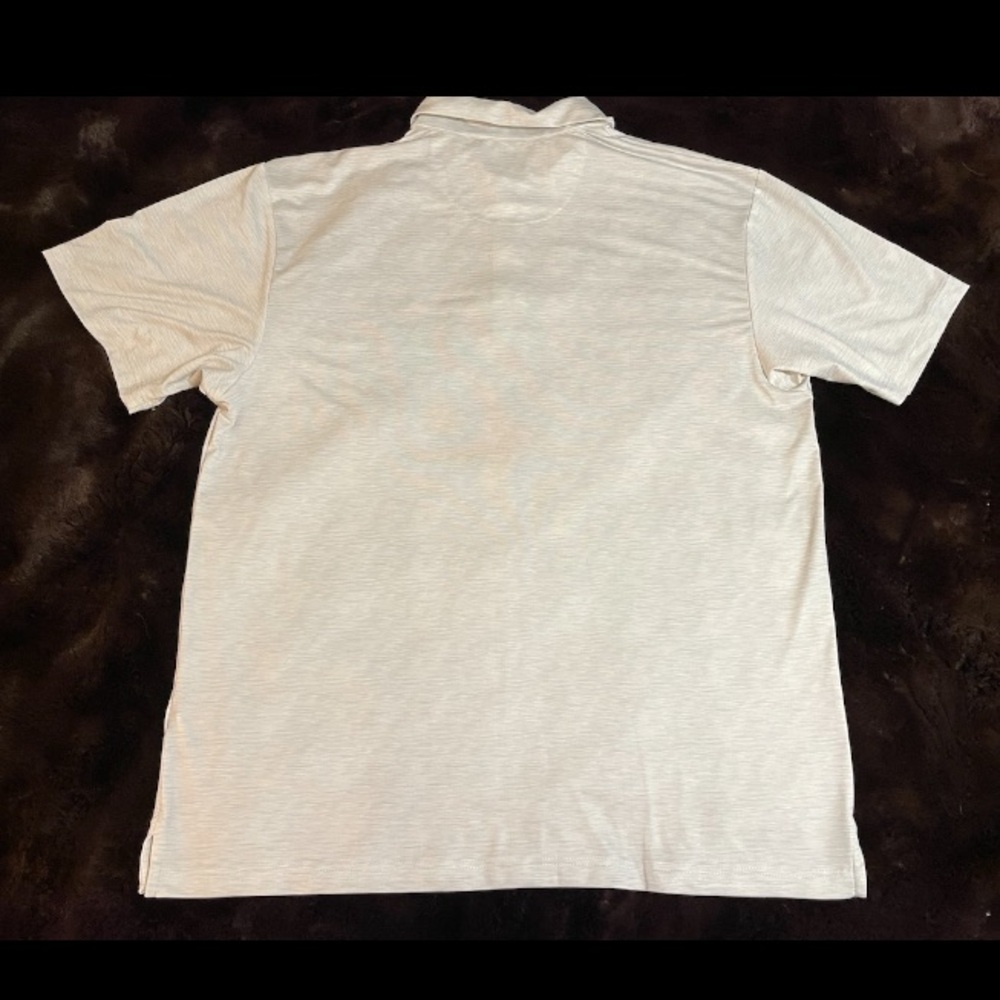 NWOT Callaway Polo Shirt Men XL White Gray Stripe Opti Dri Fit Golf Short Sleeve - Picture 7 of 7